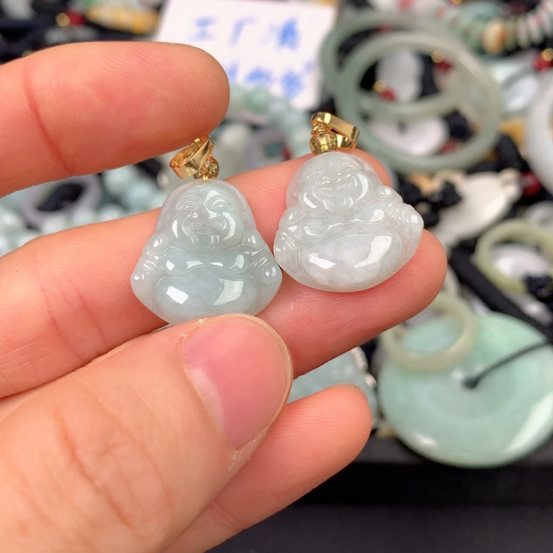 森***暖翡翠未镶嵌吊坠(不含链)@AA1