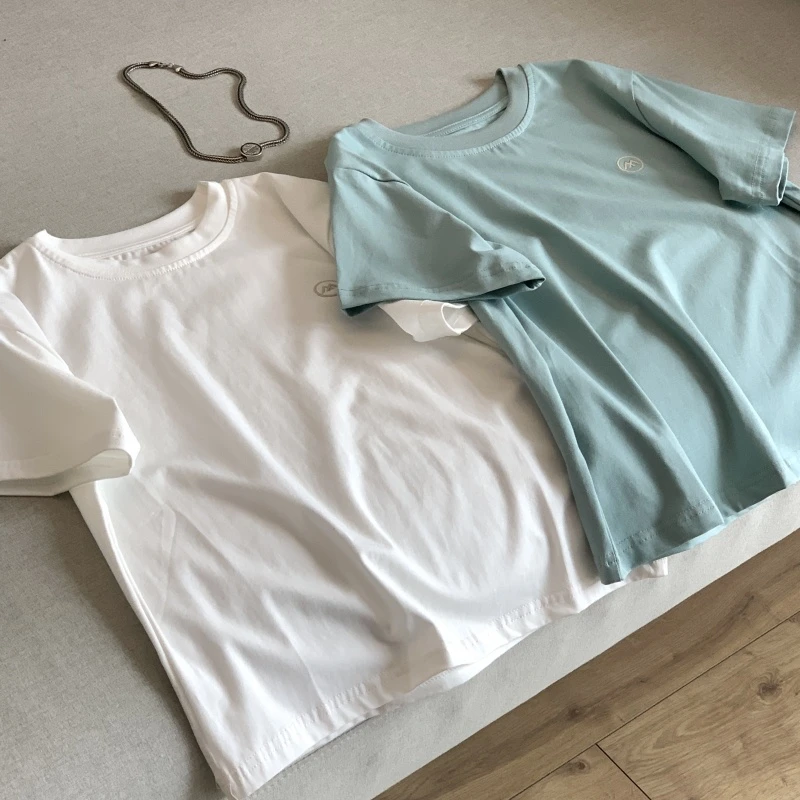 亲子防污短袖T恤儿童简约夏款2025新品 37756