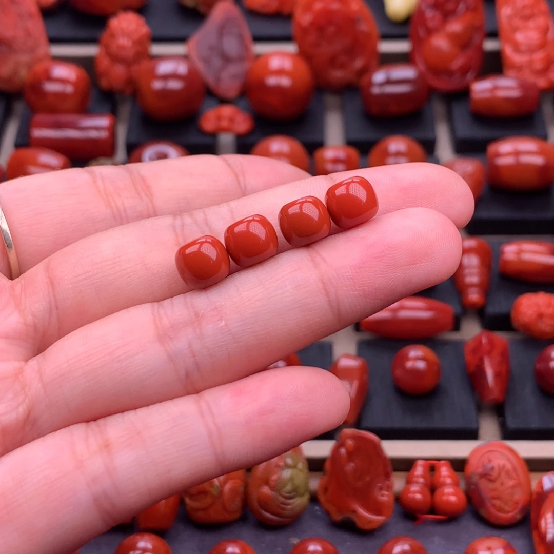 南红玛瑙未镶嵌原矿老型8mm