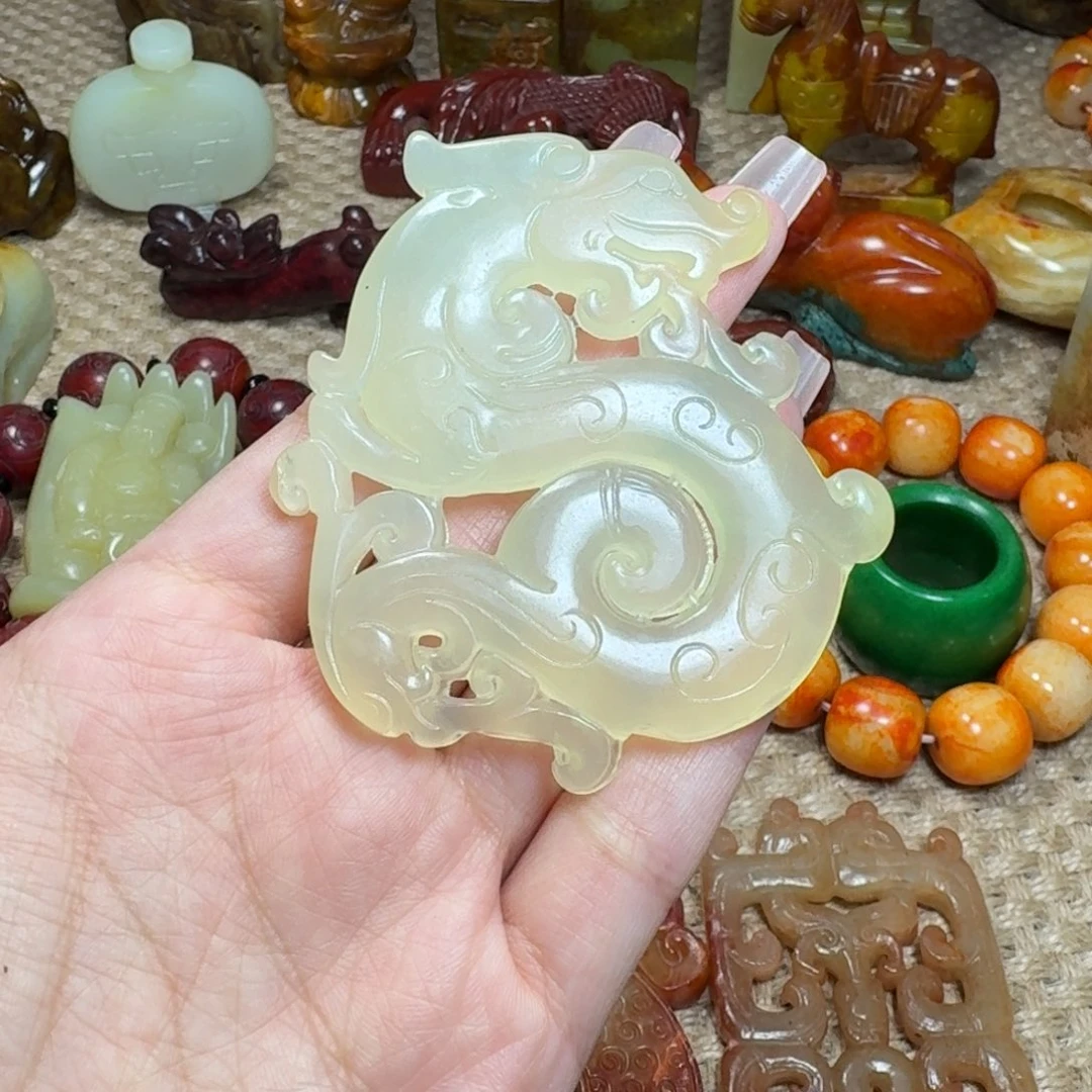 白玉菩提吊坠挂件