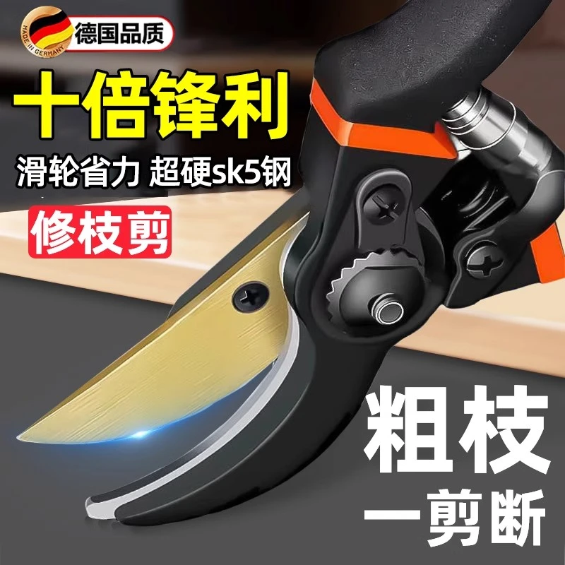 德国进口SK5钢粗枝剪省力修枝剪刀园艺修花木果树嫁接园林剪工具