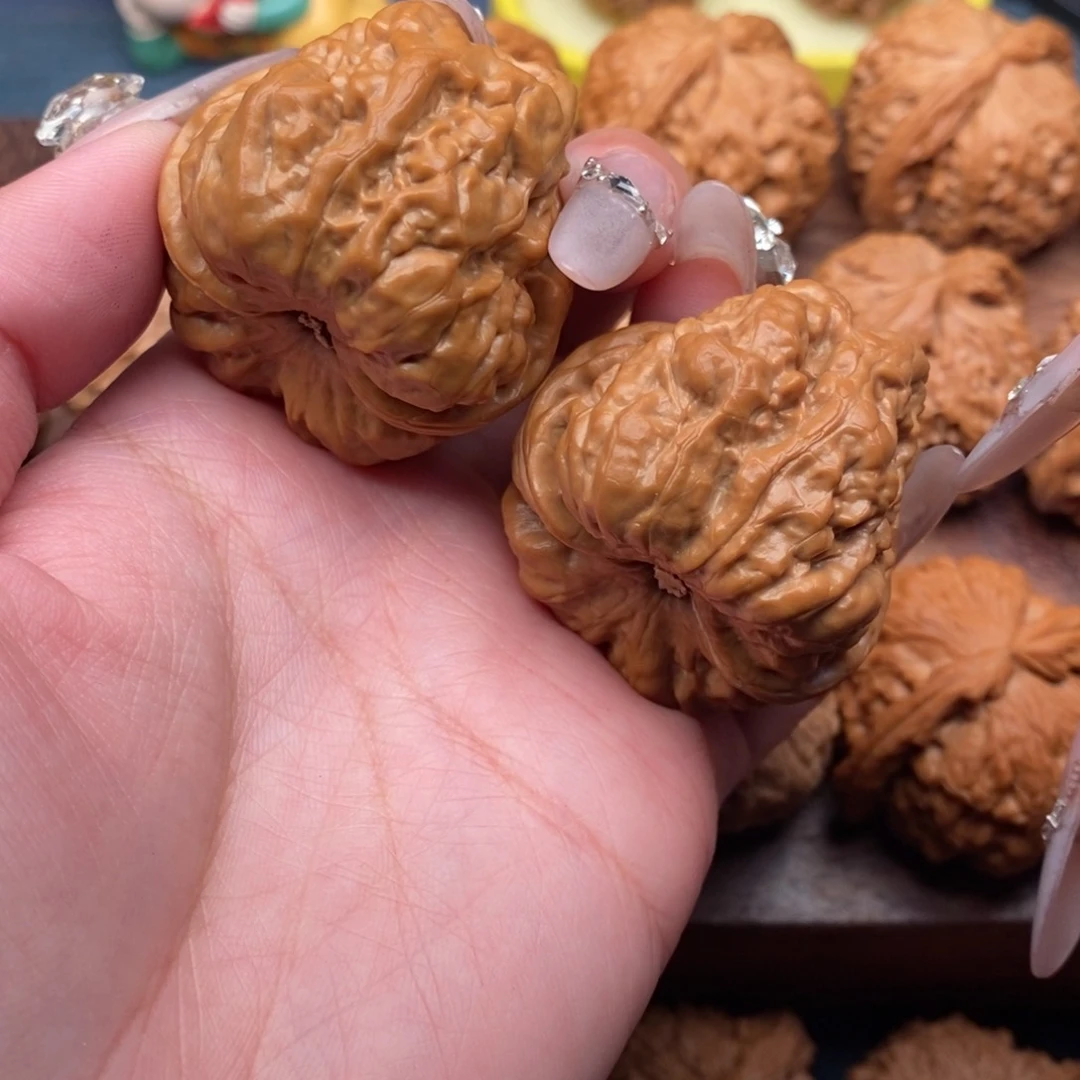 文玩核桃把件追****绿毕业延庆肌肉蛙40.5