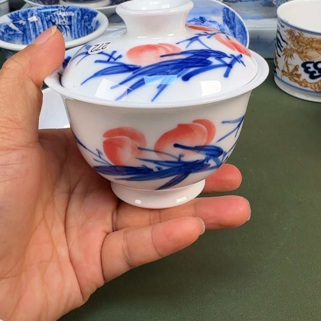 陶景德镇纯手绘茶具圆圆272