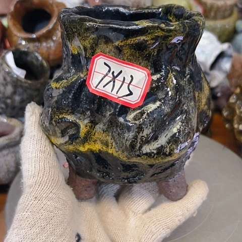粗陶花盆手工花盆制作就这样