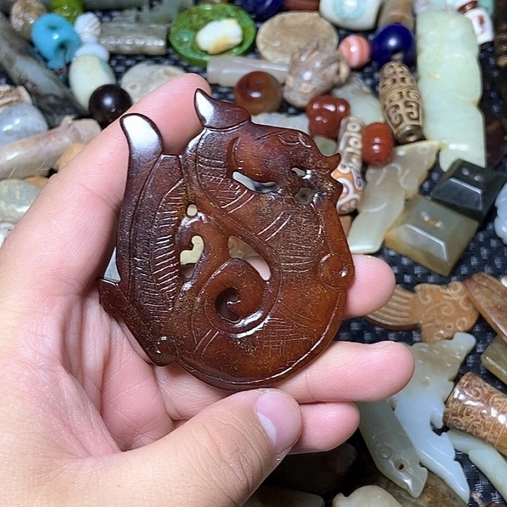 和田玉未镶嵌颈饰114