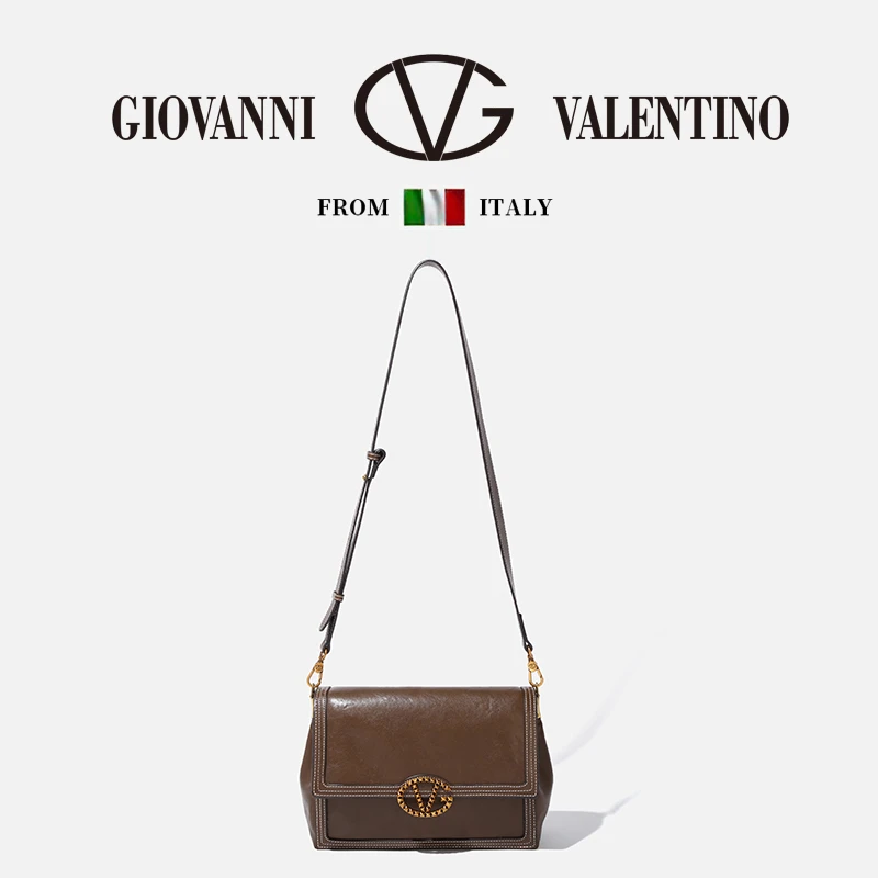 【米兰兄弟】GIOVANNI VALENTINO/卓凡尼·华伦天奴单肩法棍包小方包