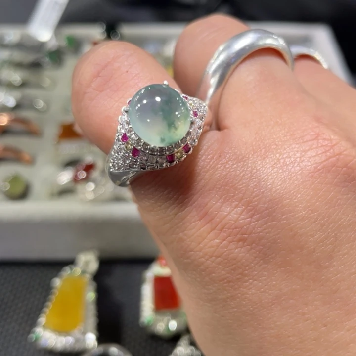 翡翠未镶嵌戒指缅甸天然翡翠