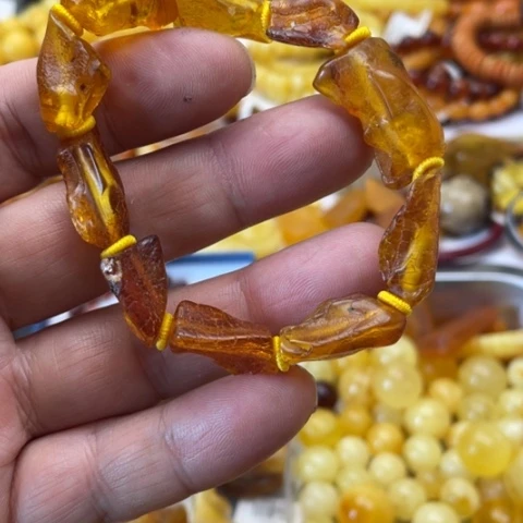 手串琥珀未镶嵌手串