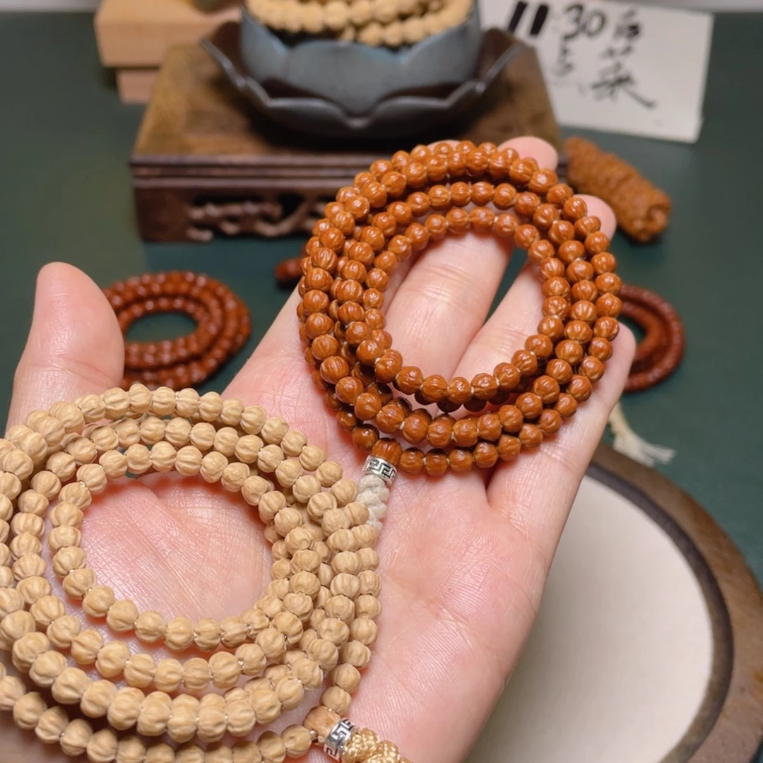 柏香籽/百香籽吊坠莲花金豆