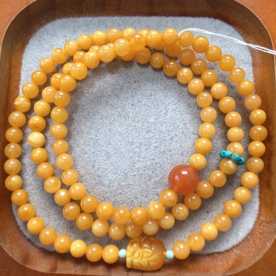 蜜蜡未镶嵌手串蜜蜡