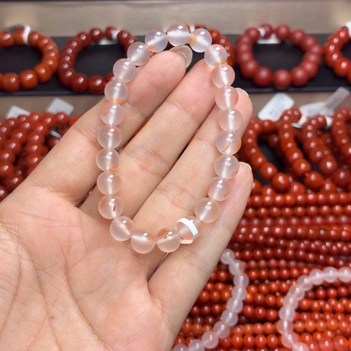 落***糖南红玛瑙未镶嵌天然南红玛瑙手串