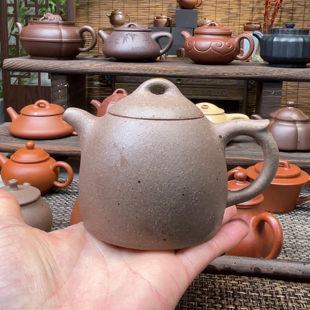 紫砂茶壶宜兴原矿紫砂手工制200