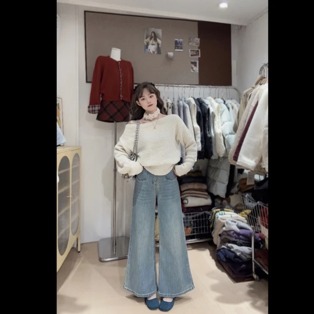 拾一·清仓街拍裤 小个子双口袋牛仔裤