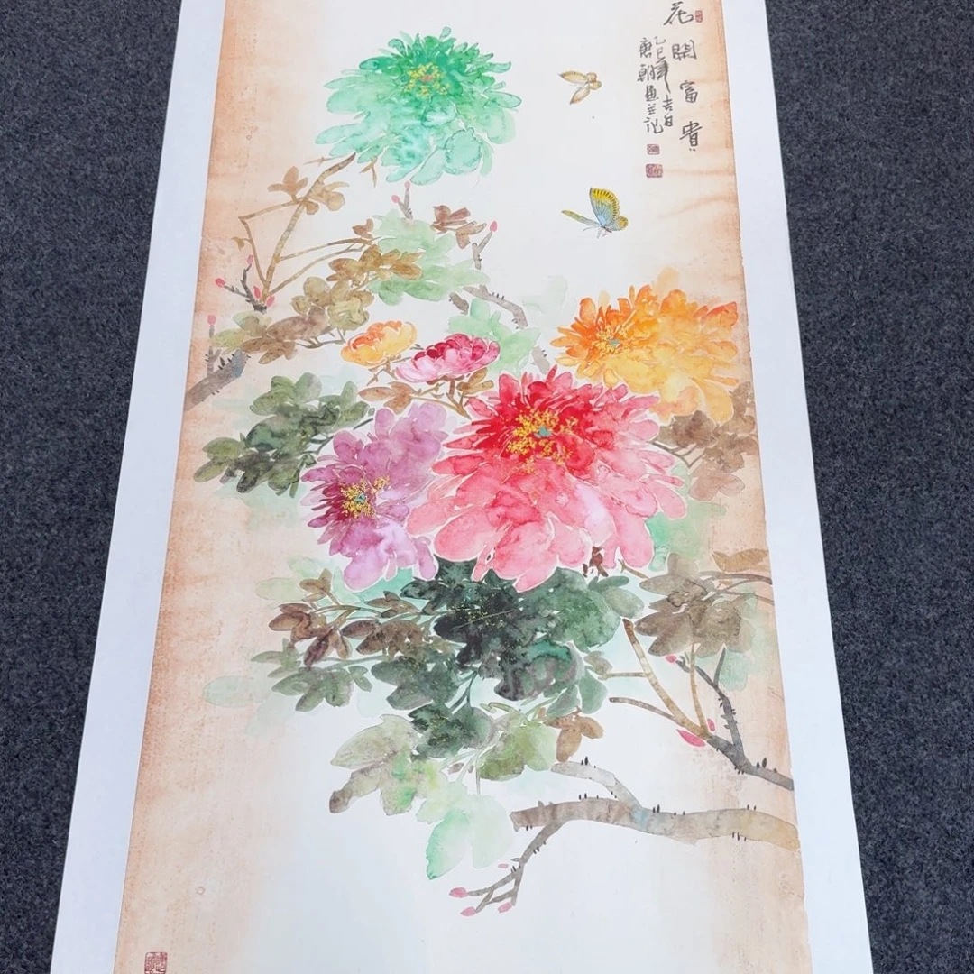 国画国画作品山水花鸟纯手绘