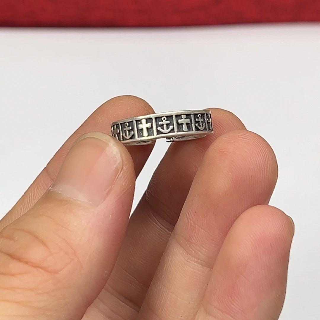 无足银足银手工复古戒指12