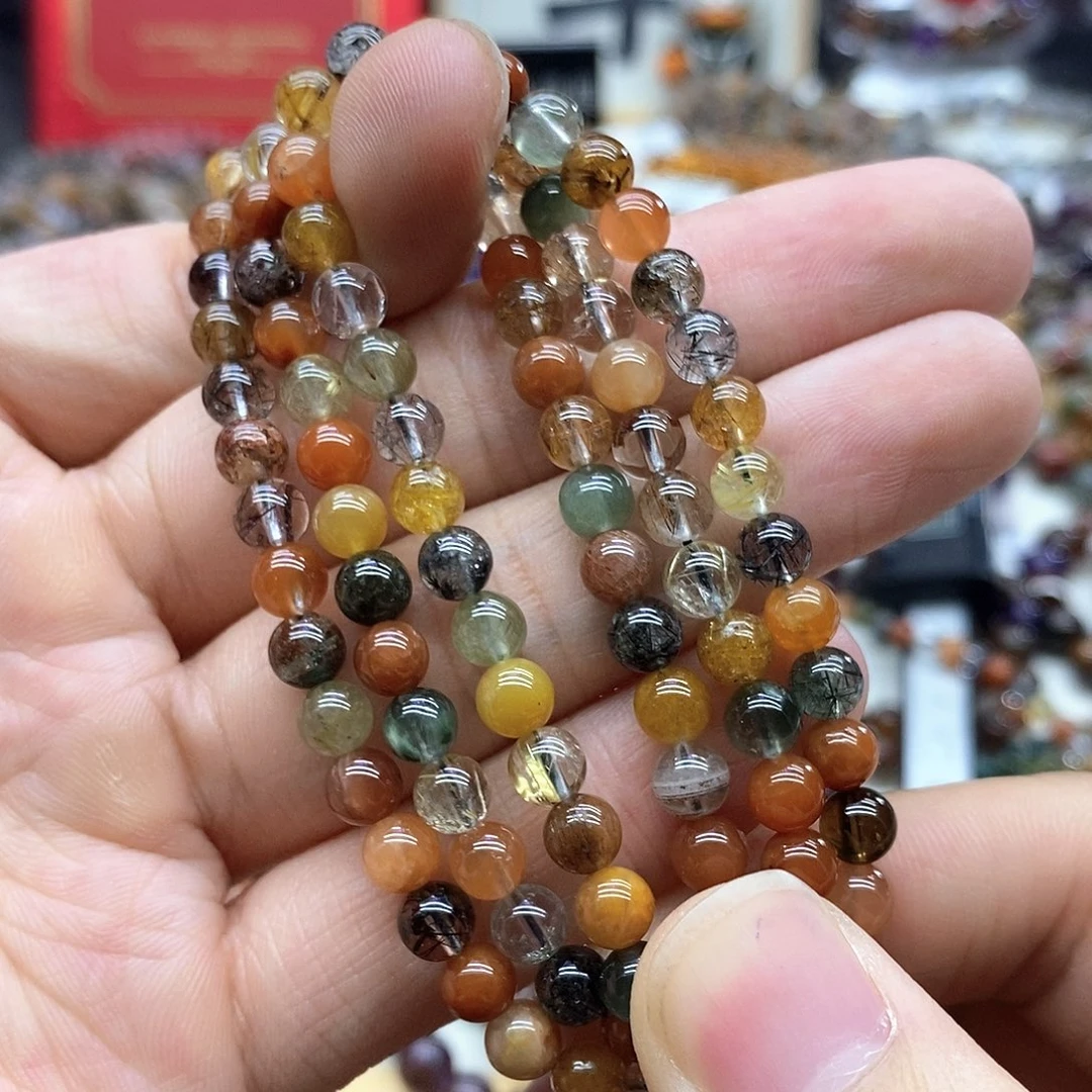 水晶手串未镶嵌天然