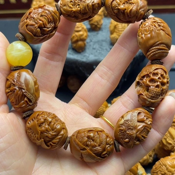 乖***虎吊坠橄榄核暴徒2.1