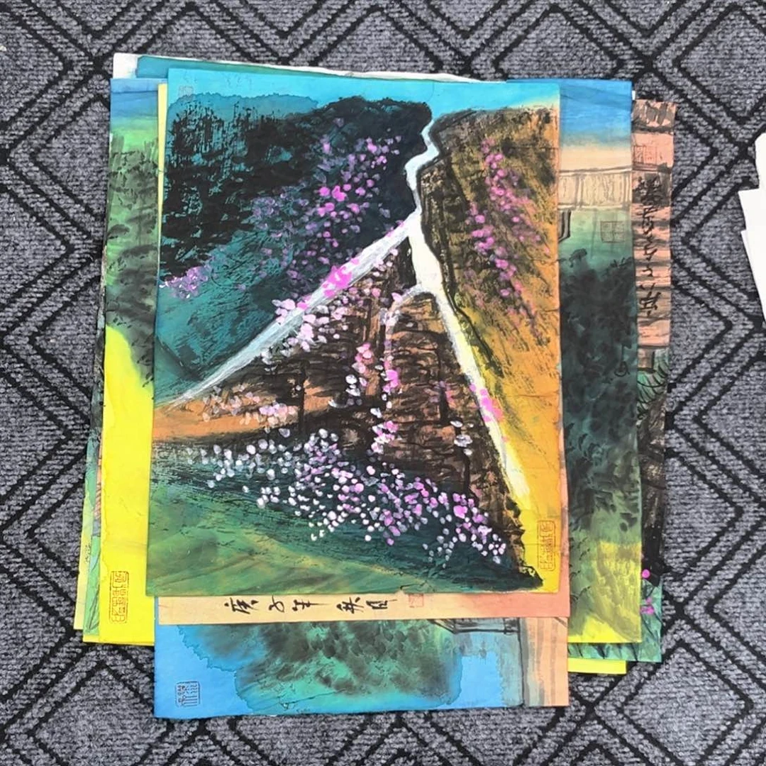 国画李君美老师小精品山水作品赵