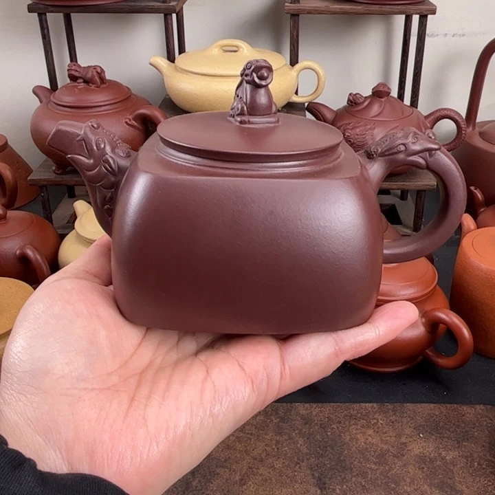 刘***君茶壶紫砂半手四方