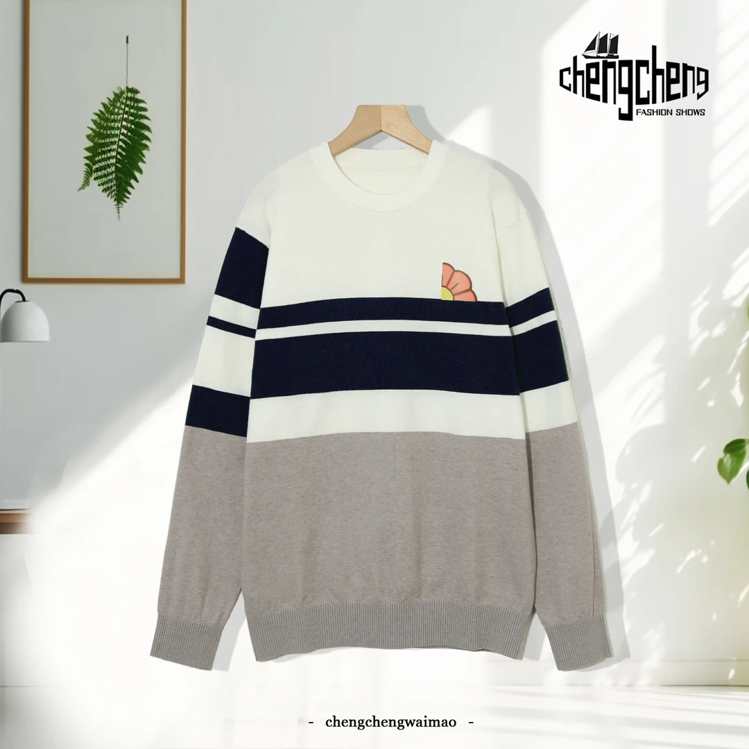 时尚男女同款百搭圆领休闲针织毛衣春秋季休闲纯色毛衣PA-N724