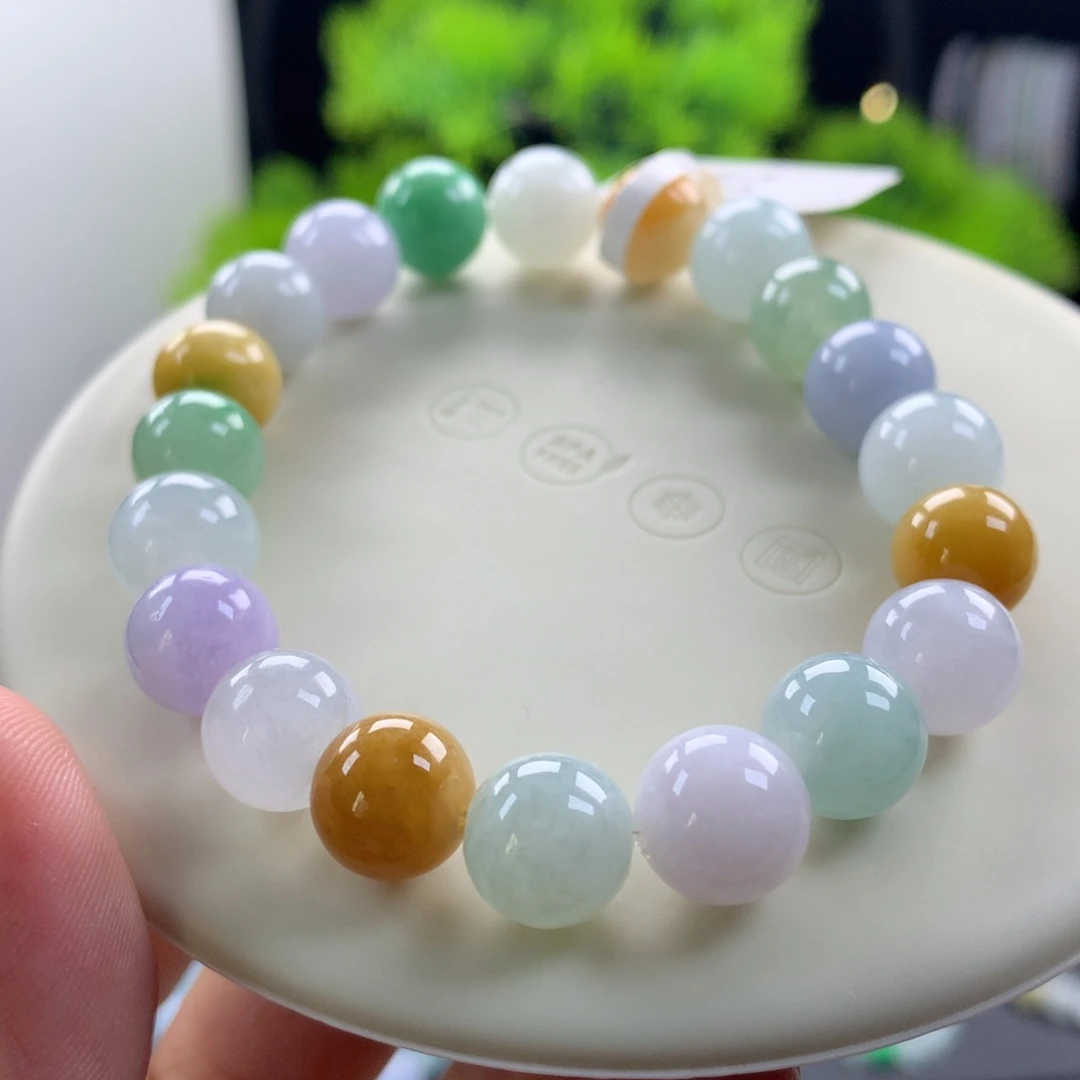 翡翠未镶嵌手链卡9.5