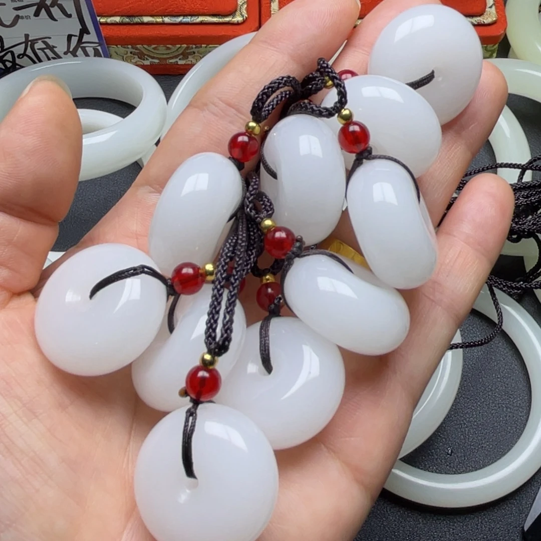 平安扣羊脂白挂件