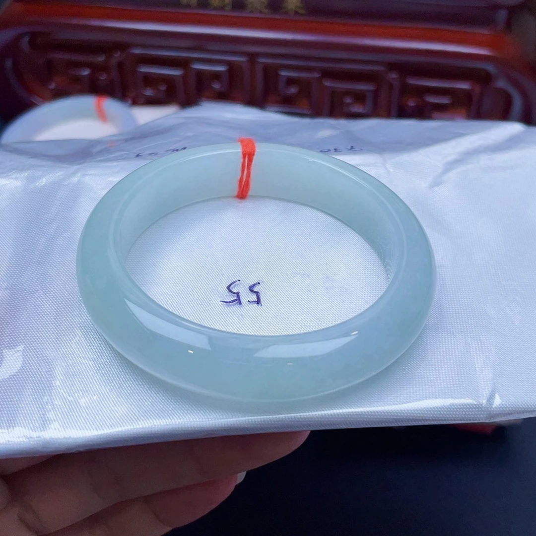 未镶嵌手镯翡翠55圈正圈