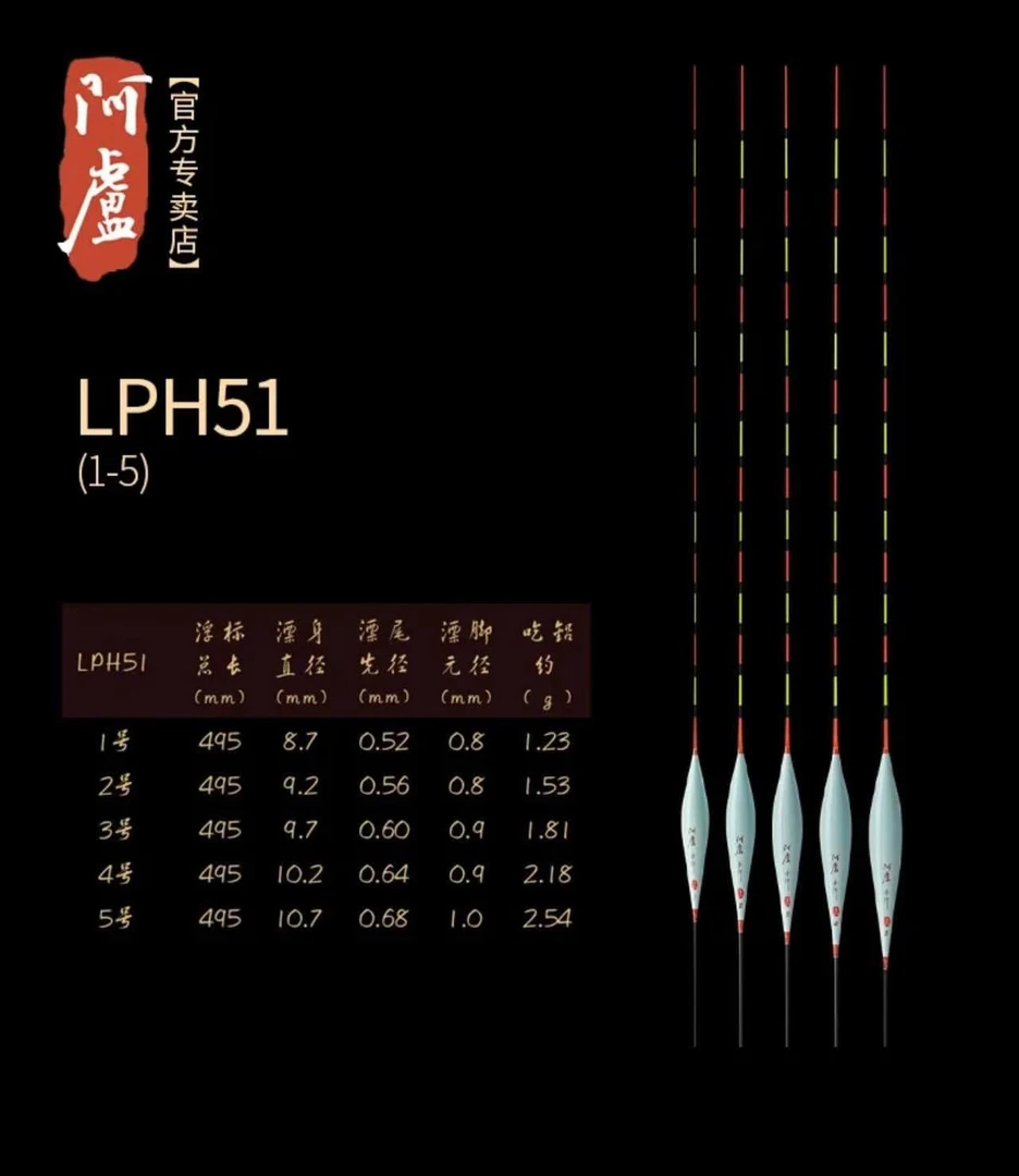 阿卢浮漂2025新品LPH51 鲫鱼漂纳米竞技浮标高灵敏轻口弱口官方
