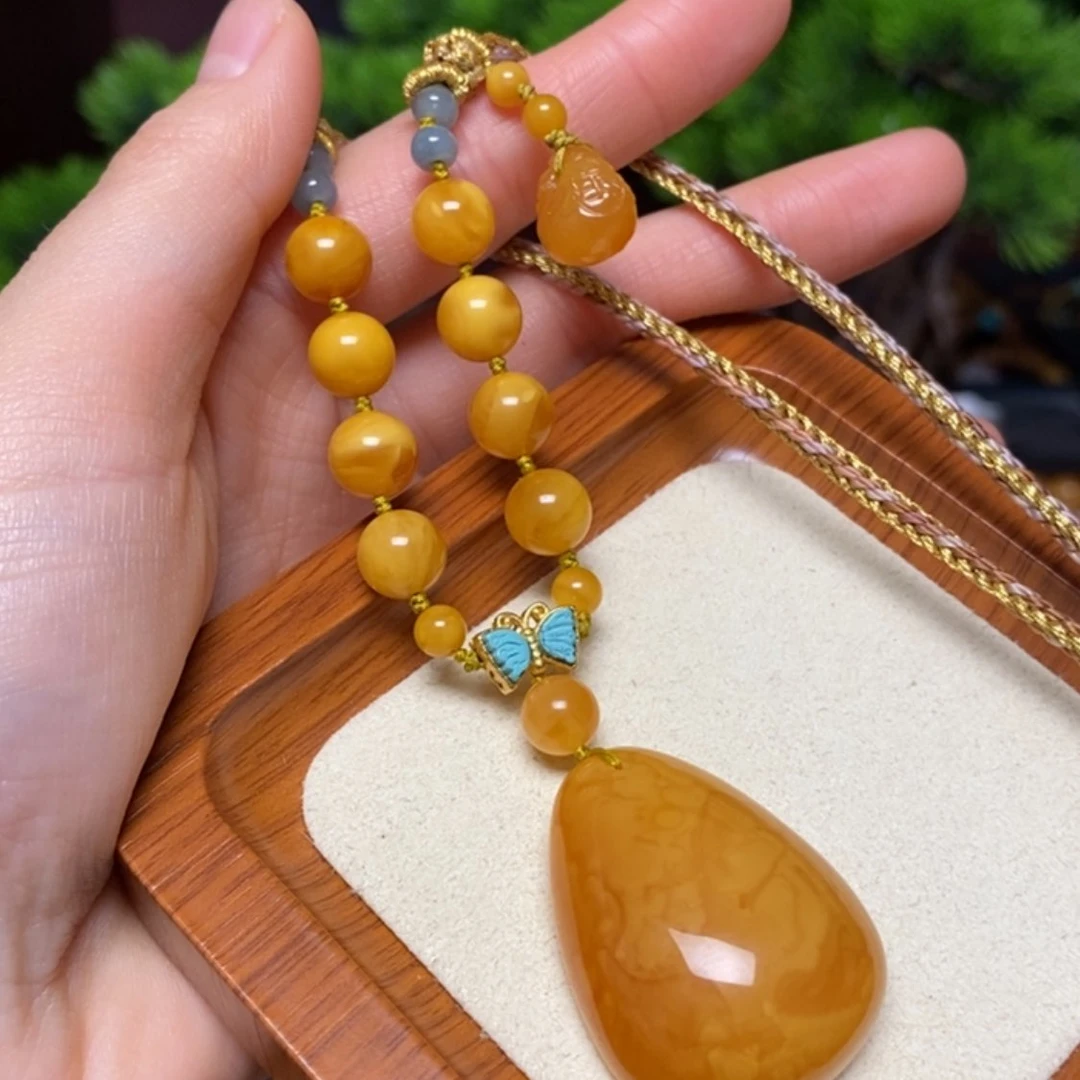 【闪购商品】蜜蜡颈饰未镶嵌项链