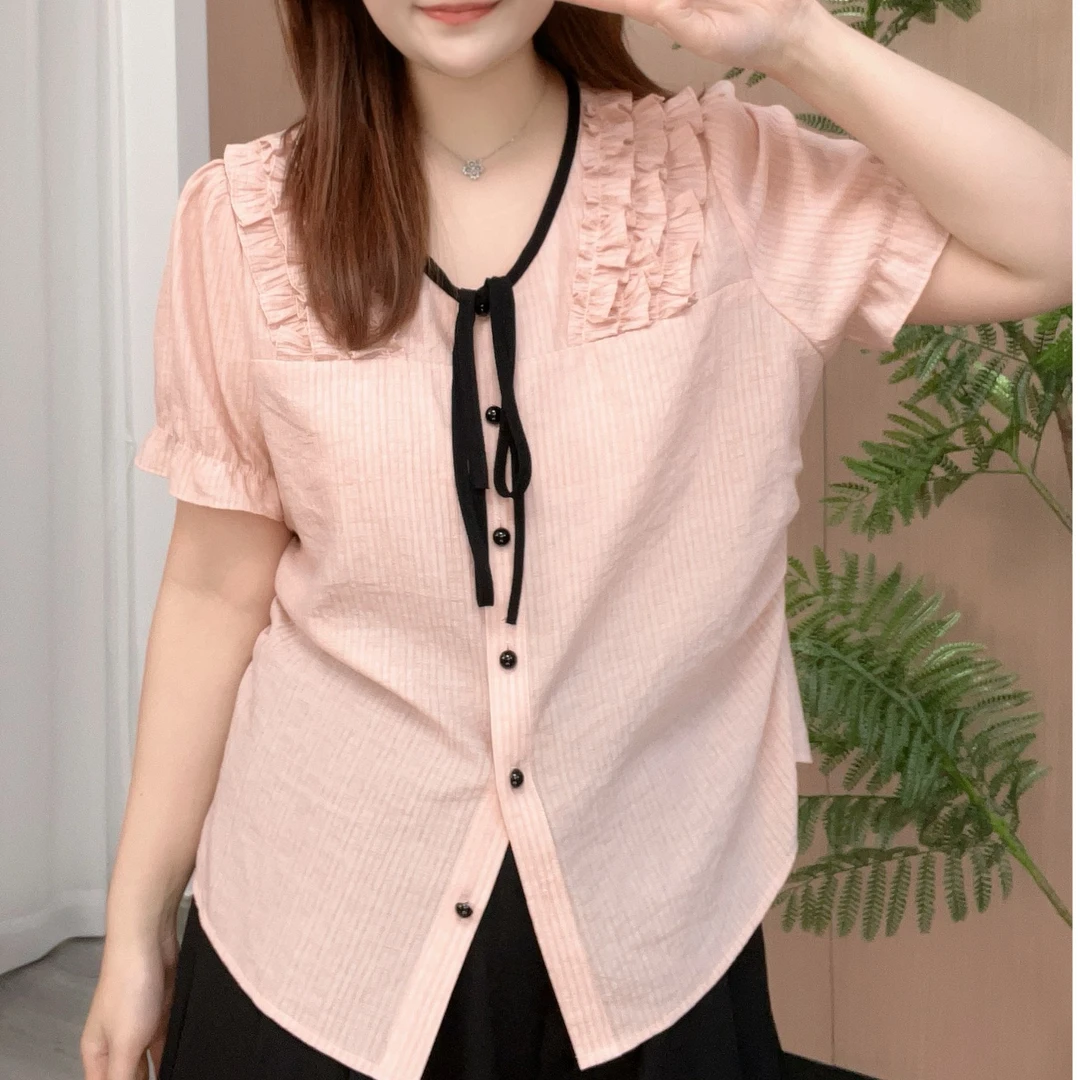 【苹果现货清清】夏季设计正肩显瘦上衣大码T恤TGW41247