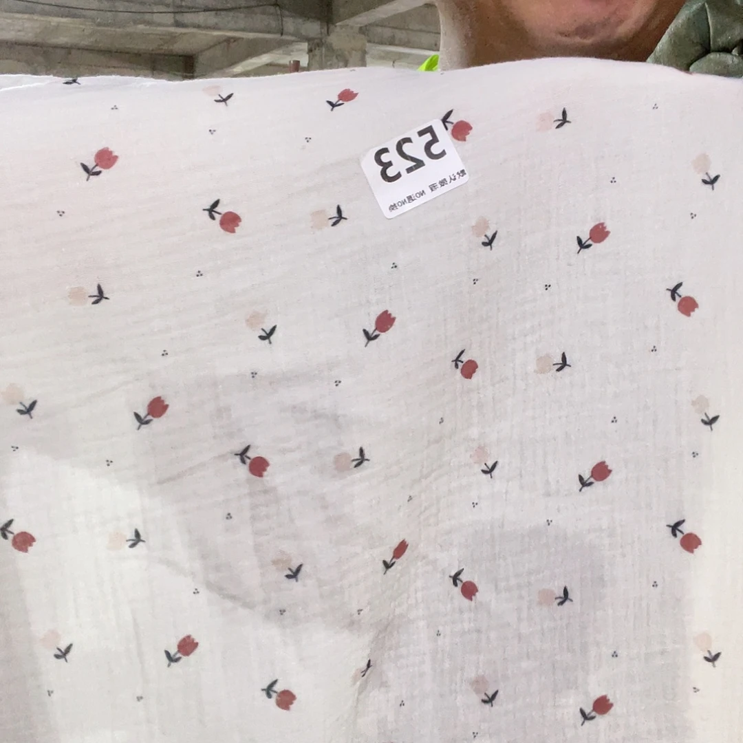 棉宽1.4米全棉双层泡泡纱布2米价523