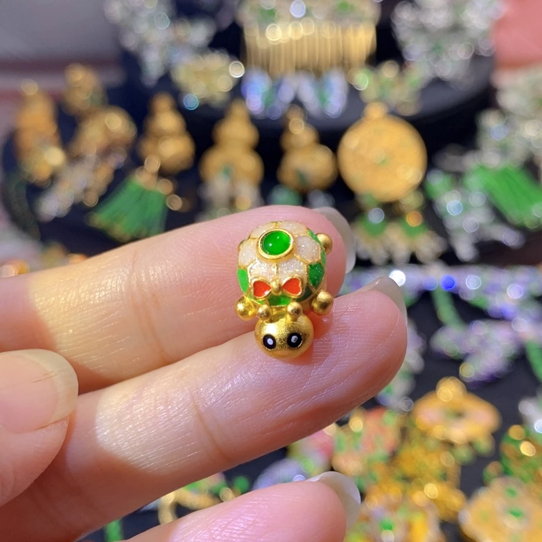 银S925镶嵌挂件翡翠