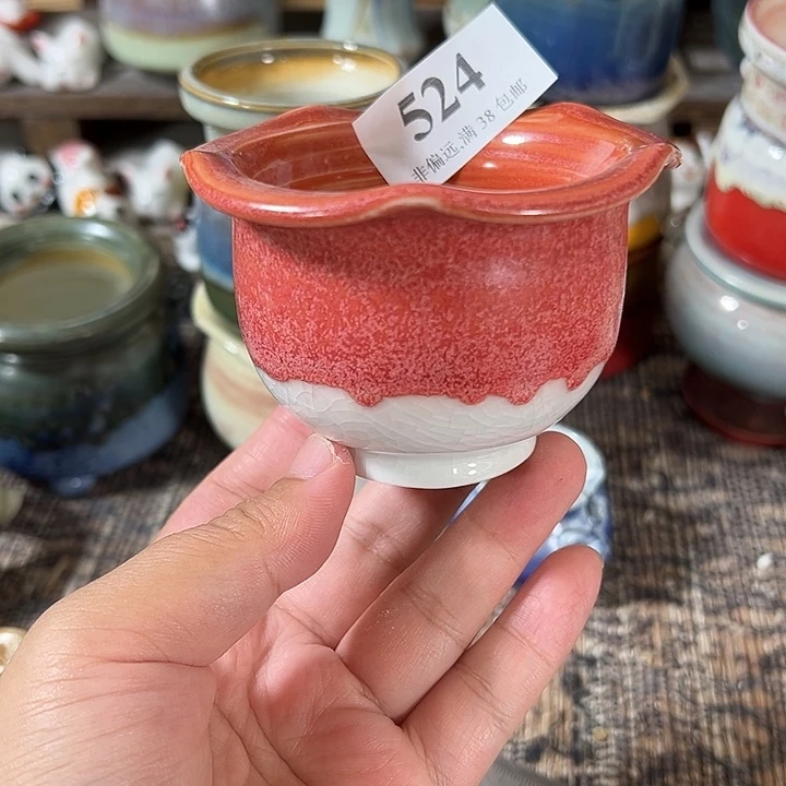 口6 手工花盆满30包邮