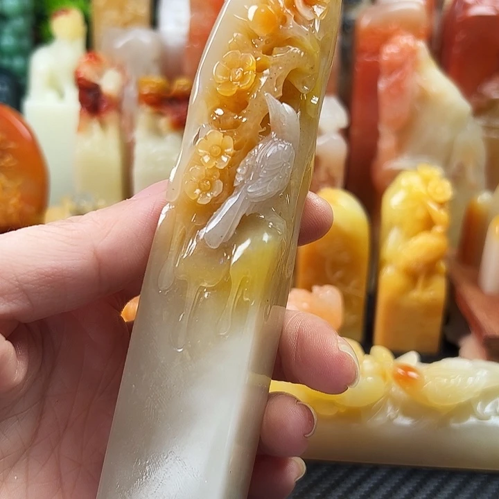 朱***画寿山石印石寿山石篆刻章