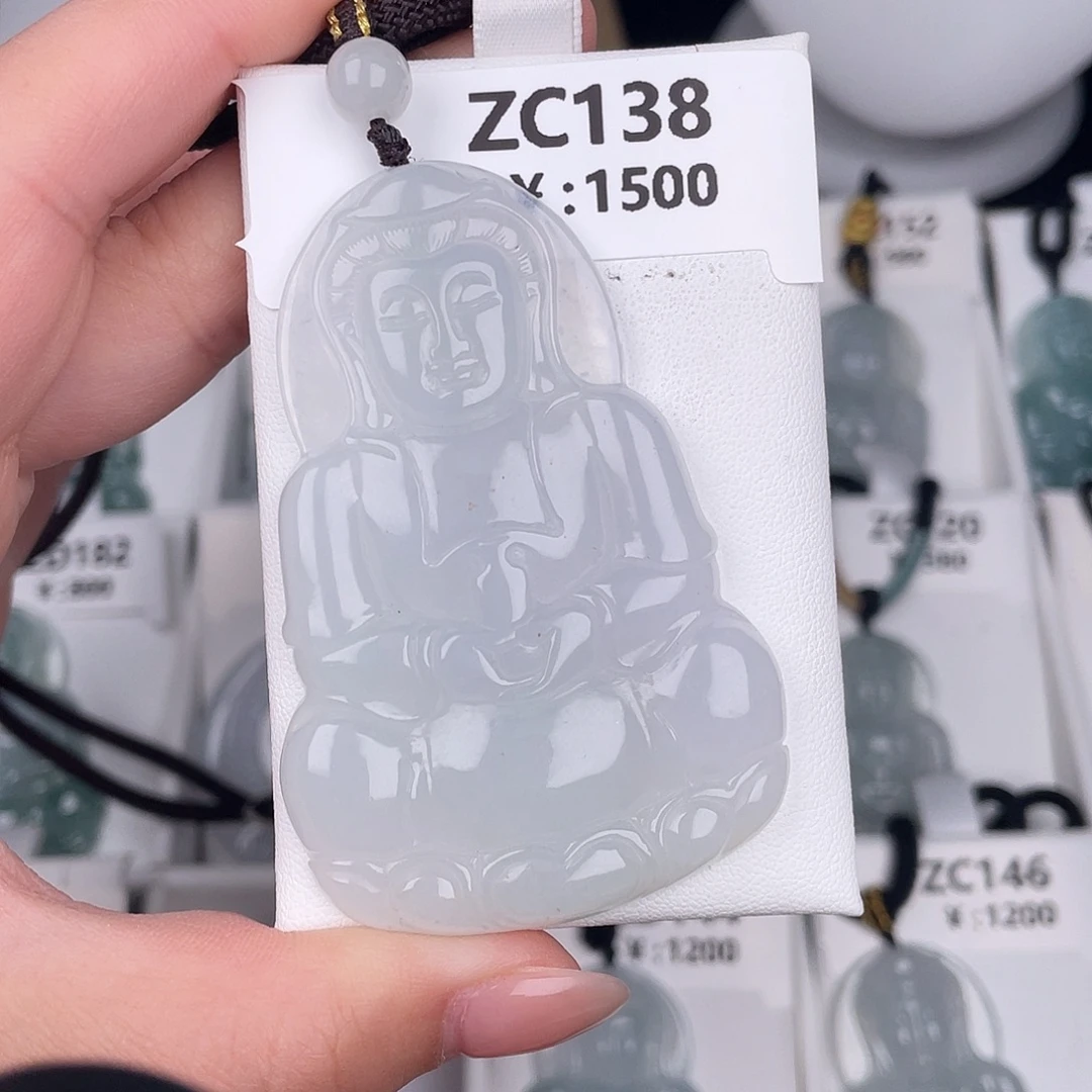 翡翠未镶嵌颈饰zc138