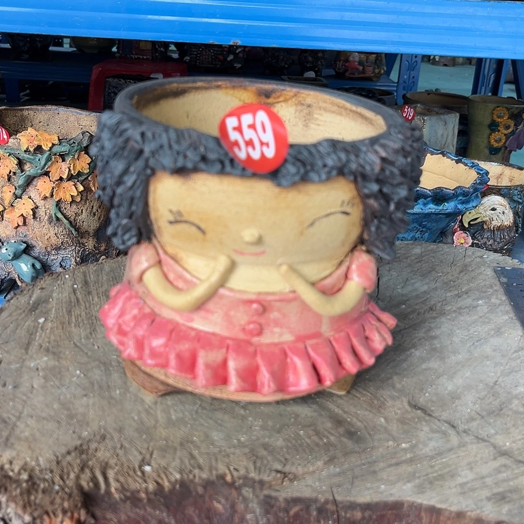 微瑕559 号陶然花器手工花盆