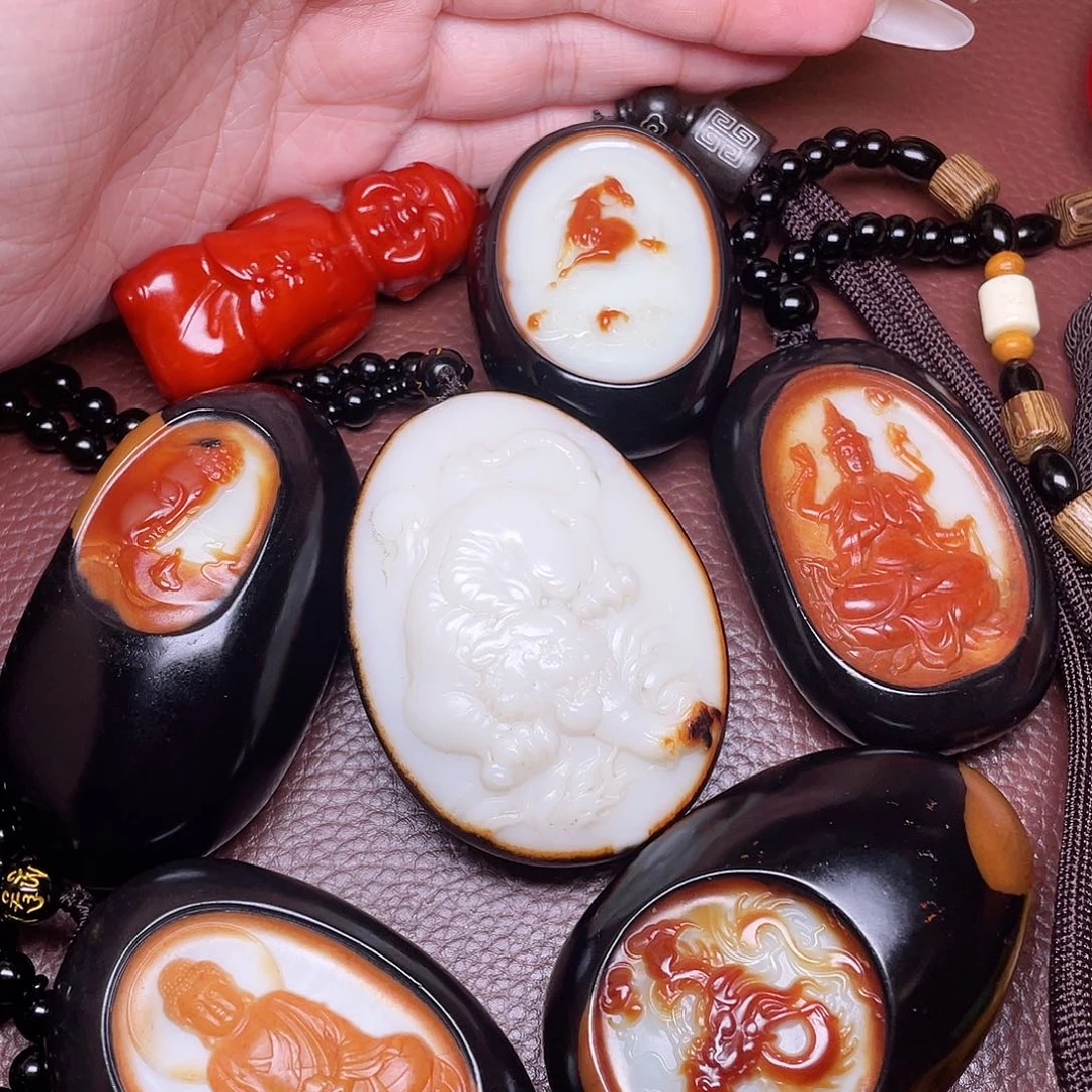 和田玉未镶嵌颈饰用****7