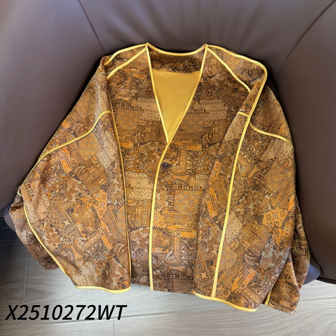 香云纱 罗马假日 慵懒外套 X2510272WT