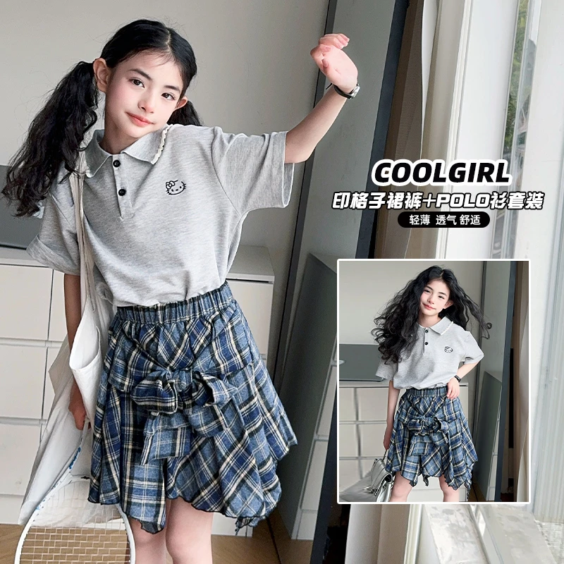 女童裤子春秋款2025新款洋气女大童春装休闲裤儿童装超好看阔腿裤