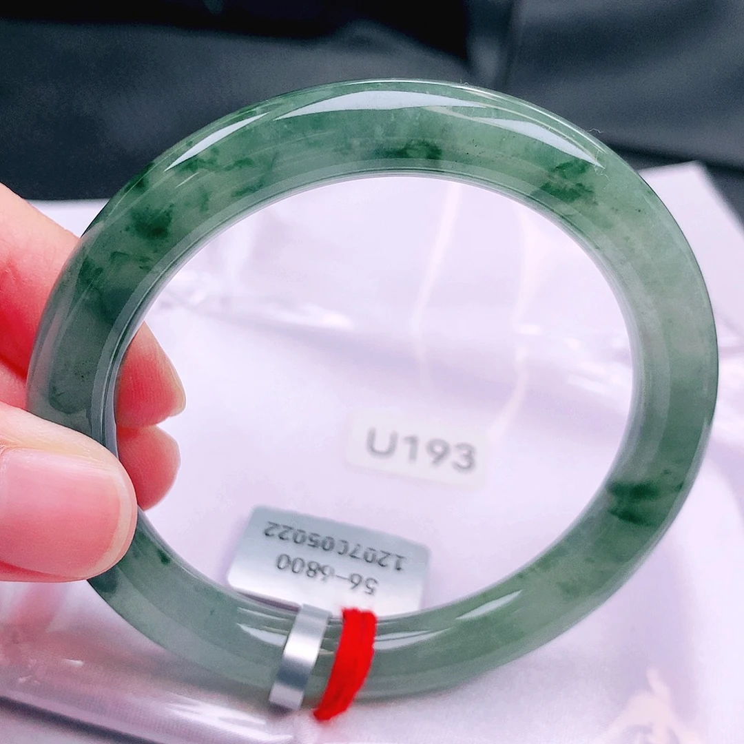 翡翠未镶嵌手镯缅甸天然a货翡翠手镯