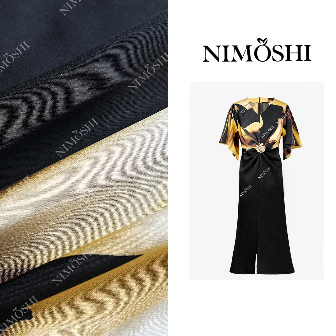 NIMOSHI【莎总】夏季新法式高奢高端时尚风收腰气质显瘦连衣裙Q1959