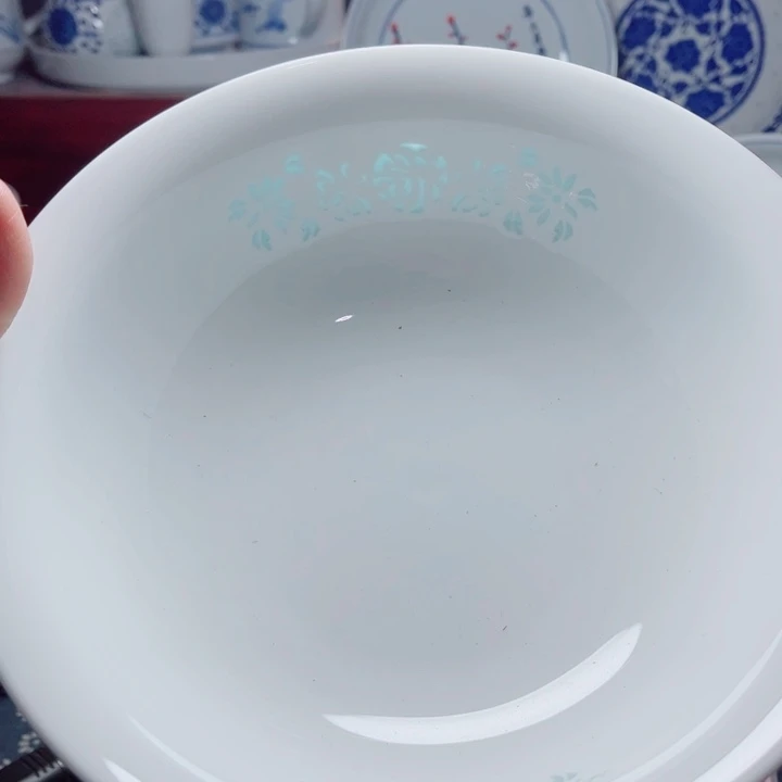 青花玲珑8.5寸汤碗花雕