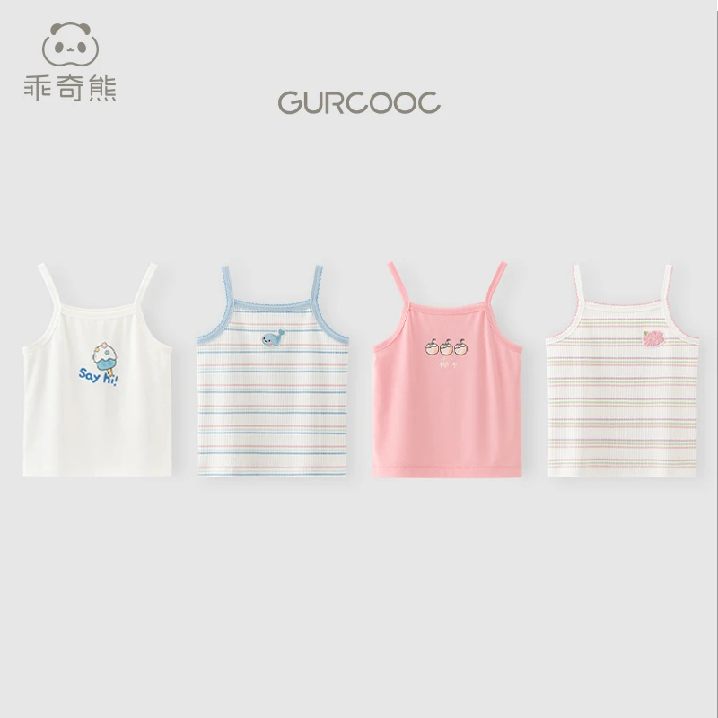 【可爱女宝吊带上衣】夏季女宝宝外穿居家薄款无袖吊带可爱上衣