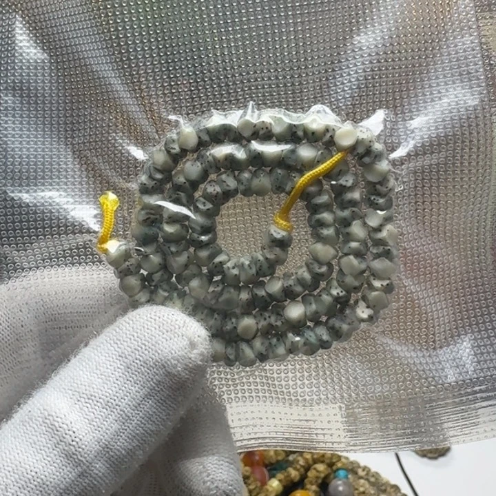 星月菩提手串软*3号车尺寸6石玉玛尼墩108