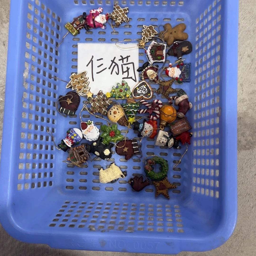 仨***猫瓷片工艺品默认微瑕看好再拍不退不换不包破损