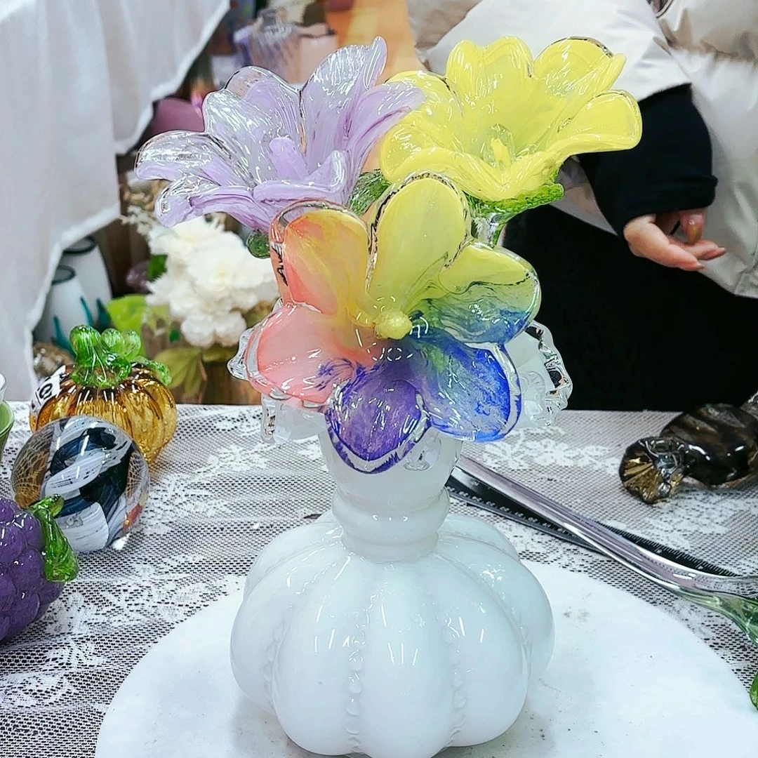 福利不退不换琉璃花瓶艺术品