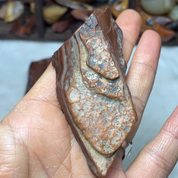 星***彩石材戈壁牧民美石原石