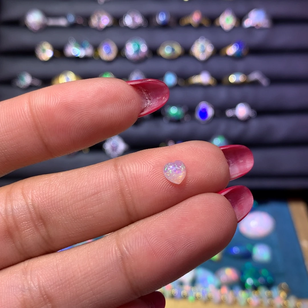 L***c欧泊银S925镶嵌澳洲 裸石定制