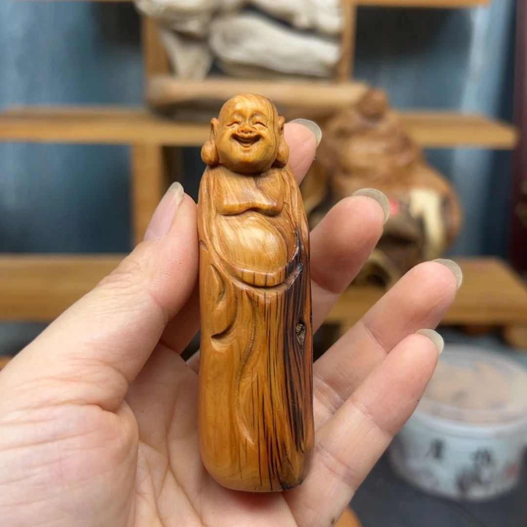 木绒*崖柏木摆件手把件
