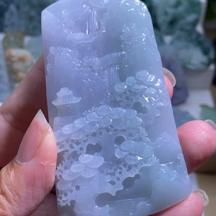 【闪购商品】翡翠挂件未镶嵌山水